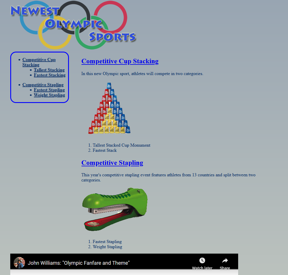 firefox Olympic Page