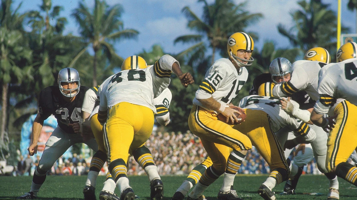 On-Field Image of the NFL's Second Super Bowl.